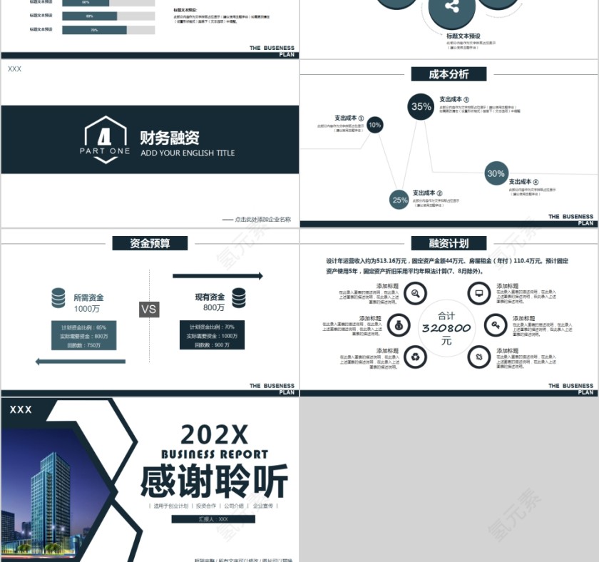 商务大气企业创业计划书PPT第6张