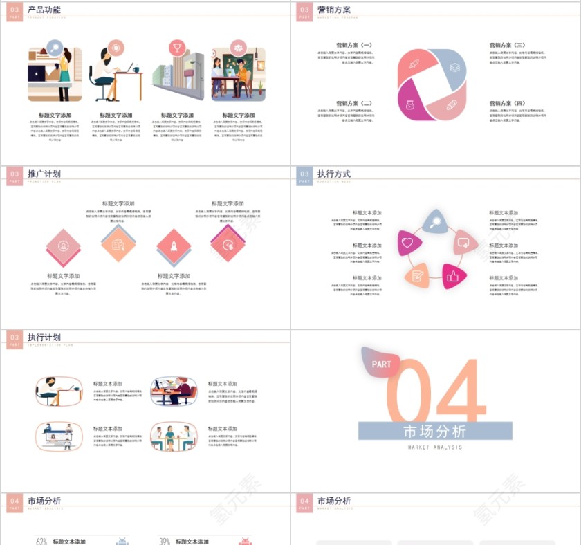 简约商业项目计划书PPT模板第4张
