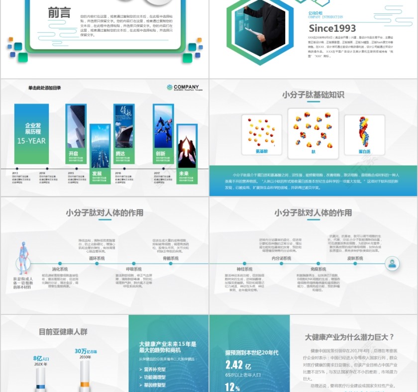 互联网健康产业商业计划书PPT第2张