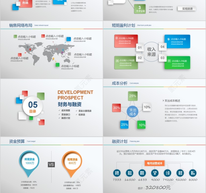 简约商务商业融资计划书PPT第6张