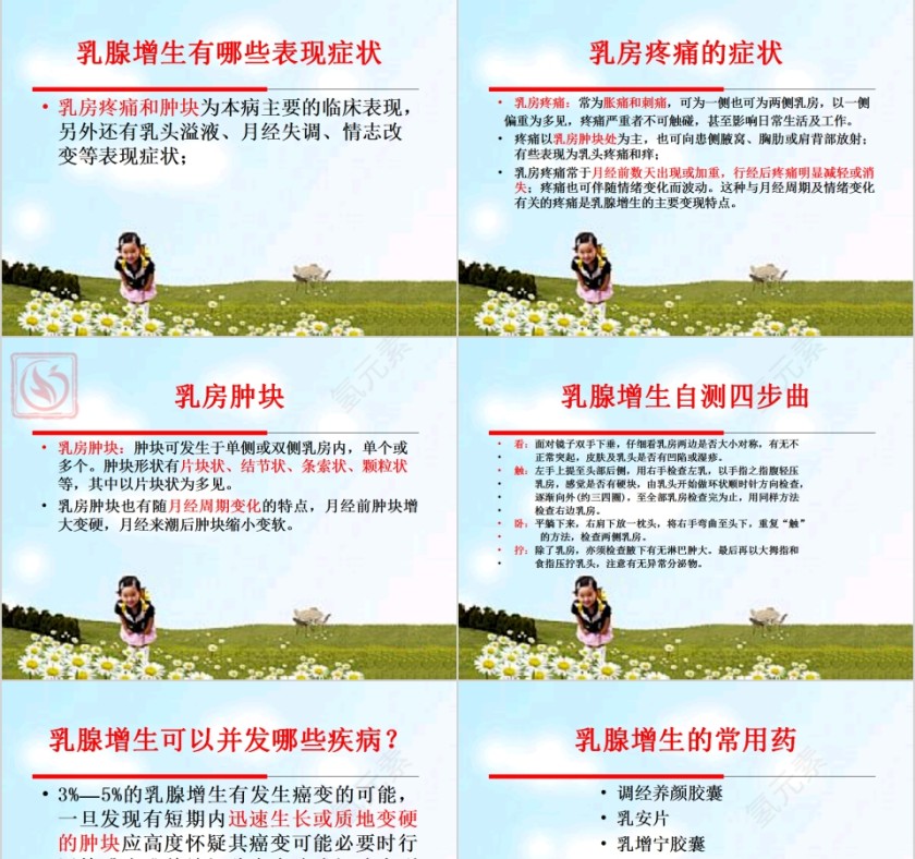 简约清新女性生理与妇科疾病PPT模板第13张