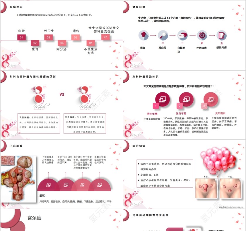 简约妇科常见疾病的预防和保健PPT模板第4张