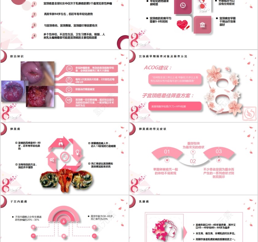 简约妇科常见疾病的预防和保健PPT模板第5张