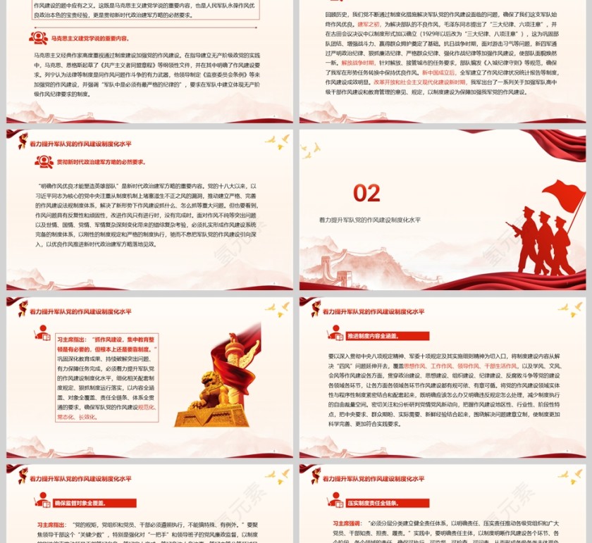 2025《着力提升军队党的作风建设制度化水平》教育党课学习ppt第2张