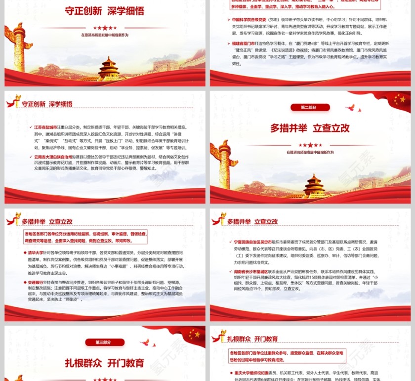 2025各地区各部门各单位扎实开展学习教育《在推进高质量发展中展现新作为》党课ppt第2张