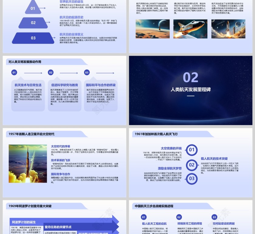 世界航天日PPT课件模板第2张