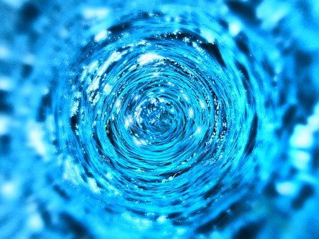 水,旱厕,隧道,液体,同心,环路,闪耀,水面,纹理,蓝色,背景,抽象,