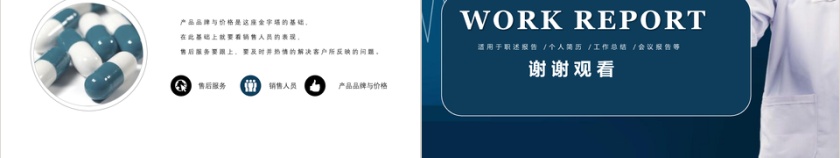 简约医药销售述职报告PPT模板第5张
