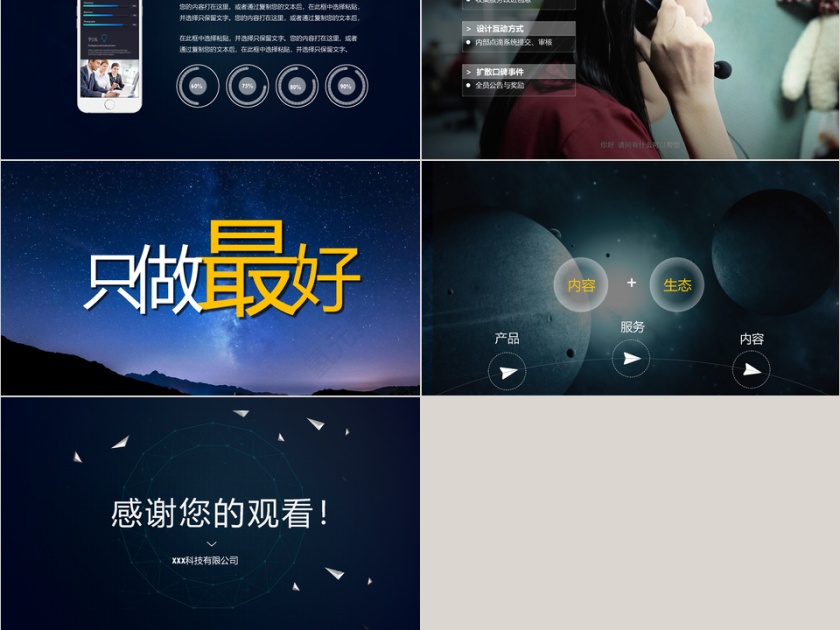 蓝色大气新品项目发布会PPT模板第5张