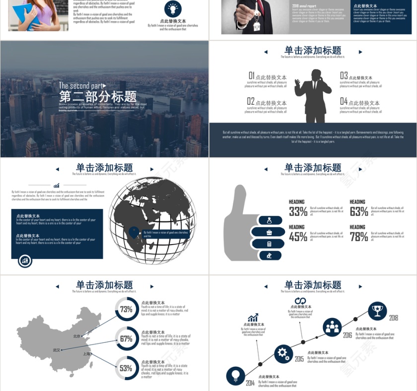 经典稳重商务汇报融资计划书PPT模板第3张