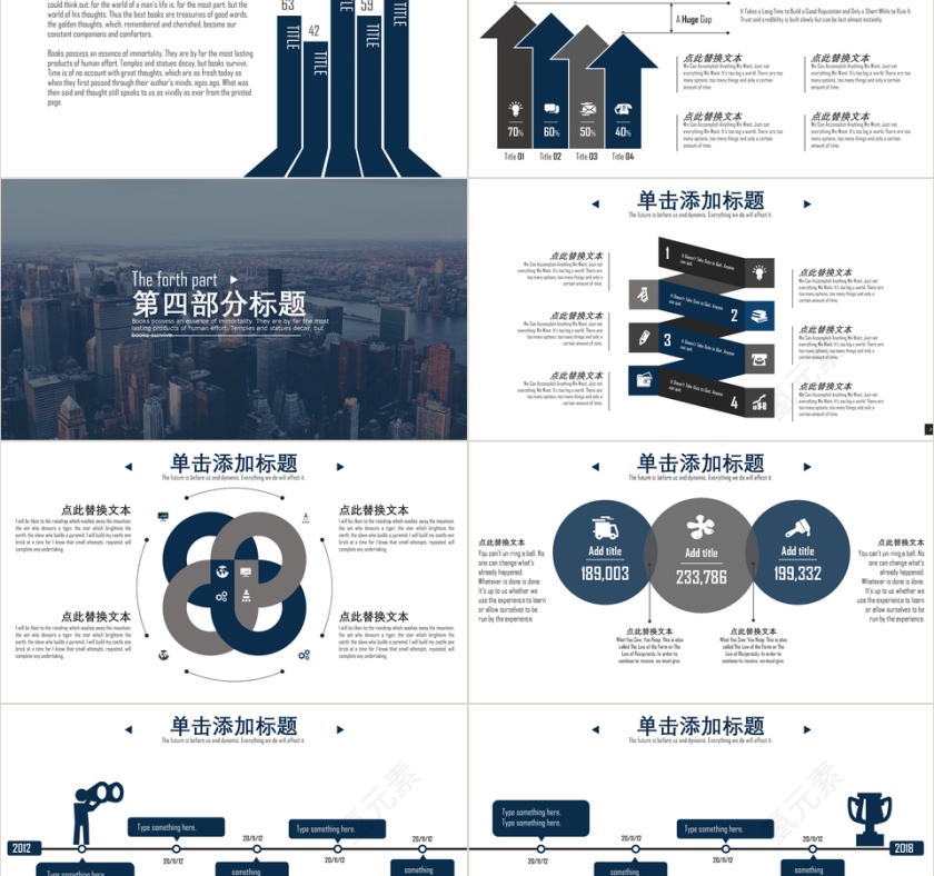 经典稳重商务汇报融资计划书PPT模板第5张