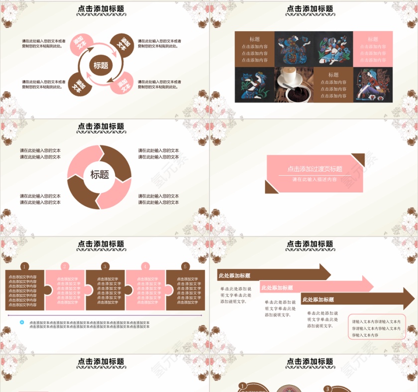 唯美小清新总结汇报述职说课PPT模板第4张