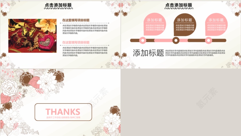 唯美小清新总结汇报述职说课PPT模板第7张