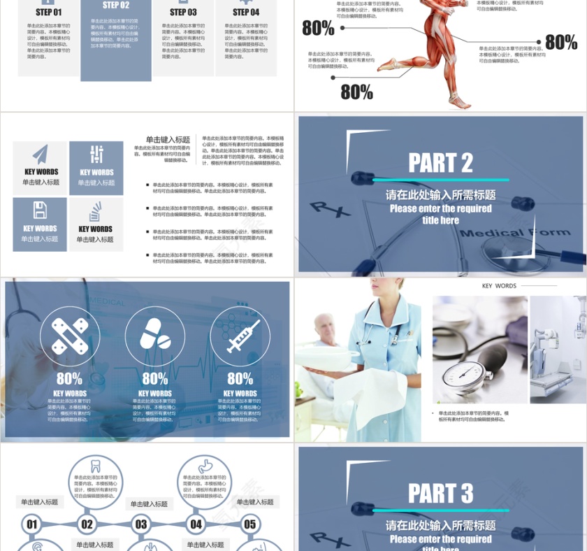 医疗行业通用PPT模板第2张