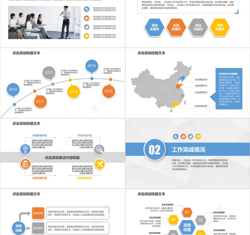 2019年项目策划终总结工作计划工作报告汇报PPT模板第2张