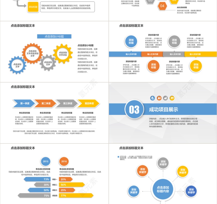 2019年项目策划终总结工作计划工作报告汇报PPT模板第3张