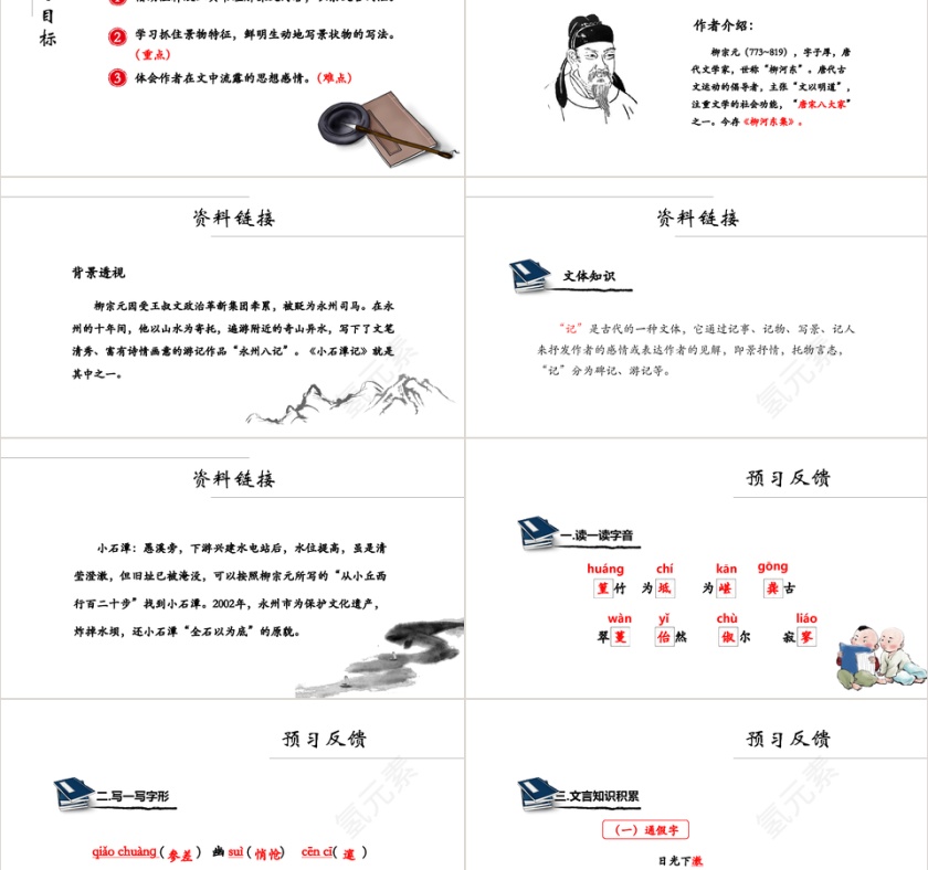 人教版八年级小石潭记语文课件PPT...第2张