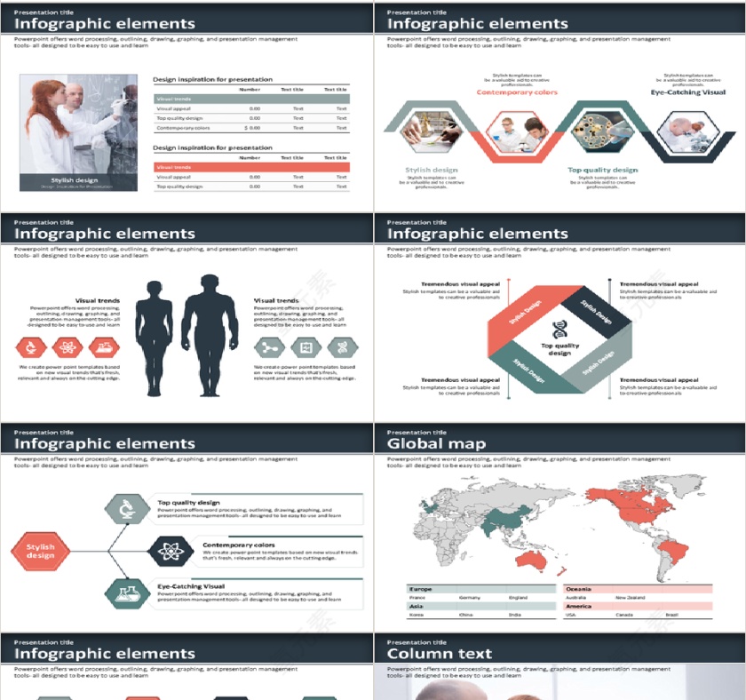 医疗医院通用ppt模板第4张