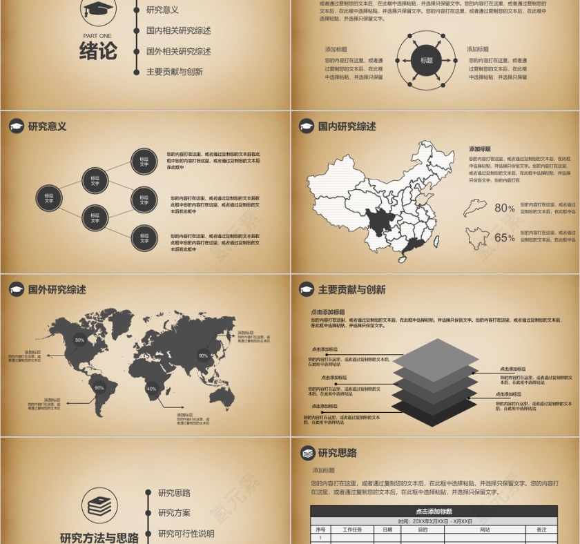 论文答辩PPT大学毕业设计第2张