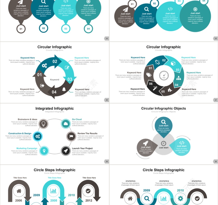 医院医生护士总结PPT模板第5张