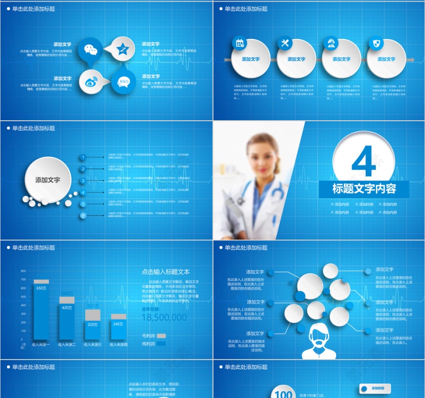 医药医疗报告ppt模板第4张