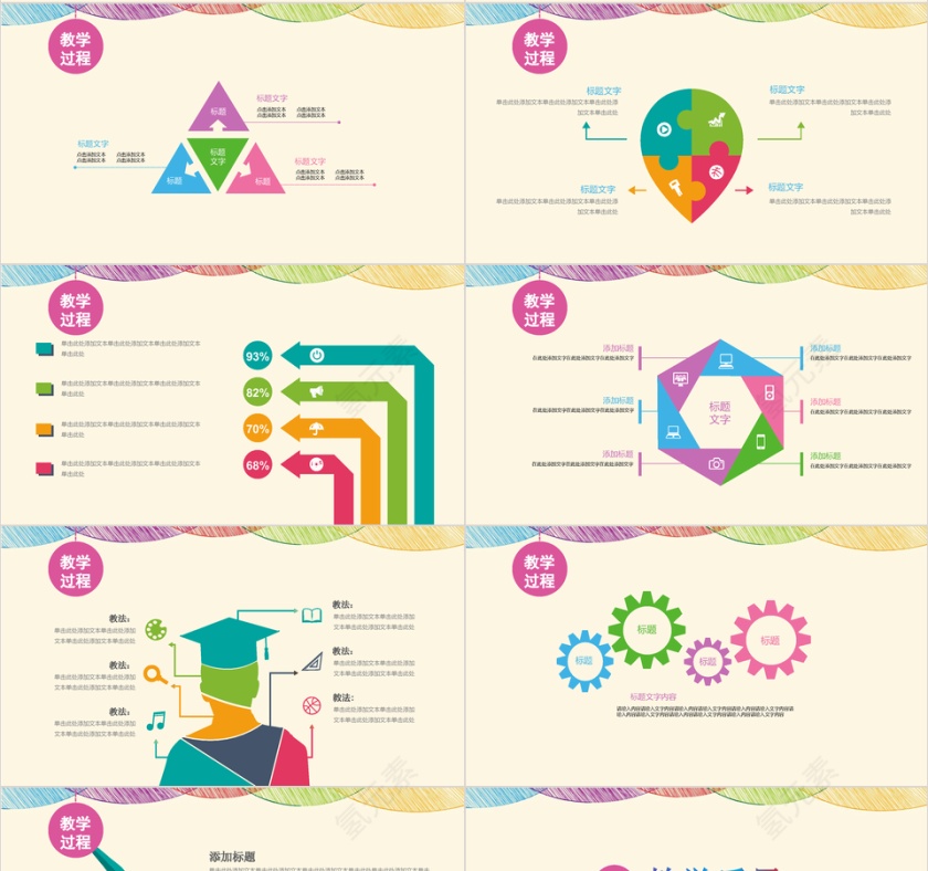 清晰简约幼儿小学初中教师说课动态PPT第4张
